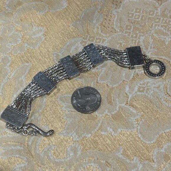 BRIGHTON “French Quarter Ophelia” Flower Toggle BRACELET - Picture 8 of 8